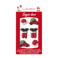 Pères Noël en sucre - Scrapcooking - 6 pcs.