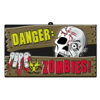 Affiche Danger Zombies 46,5 x 27 cm