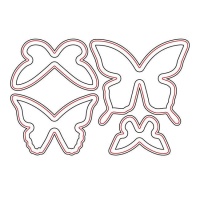 Papillons simples Zag die cut - Misskuty - 4 unités