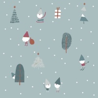 Toile de coton slim canvas Xmas Gnomes - Katia