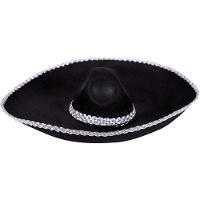 Sombrero mexicain noir élégant
