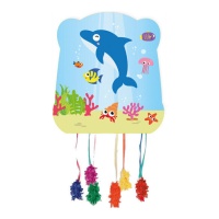 Pinata animaux marins 33 x 28 cm