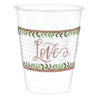 Verres Love & Leaves 473 ml - 25 pièces