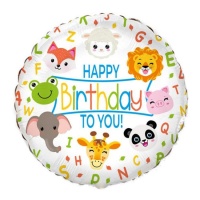Happy Birthday to you 45 cm ballons animaux