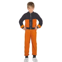 Costume de ninja Naruto orange et noir pour enfants