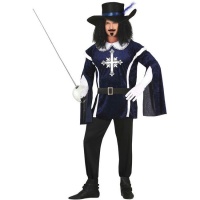 Costume de Mousquetaire bleu pour homme