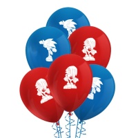 Ballons en latex Sonic - Procos - 8 pcs.