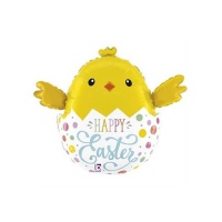 Ballon Happy Easter Chick 61 x 53 cm - Grabo