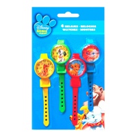 Horloges Disney cartoon avec jeu de balle - 4 pcs.