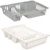 Porte-vaisselle 40 x 29,5 x 8 cm gris ou blanc - 1 pc.