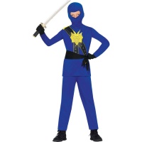 Costume de guerrier ninja bleu pour enfants