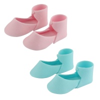 Figurines en sucre pour chaussures de bébé - PME - 2 pcs.