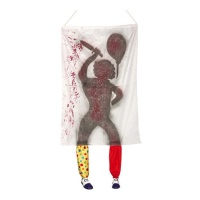 Pendentif ombre de clown avec chaussures - 1,85 x 1,00 m