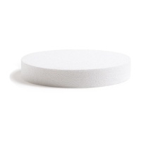 Base ronde en polystyrène 25 x 5 cm - Decora