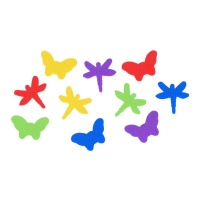 Papillons et libellules en EVA - Innspiro - 100 pcs.