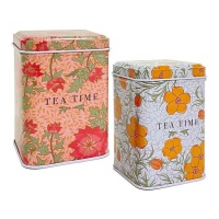 Boîte à thé en métal 10,3 x 7 x 7 cm
