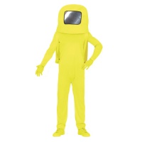 Costume d'astronaute jaune pour adultes