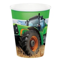 Gobelets pour tracteurs 250 ml - 8 pièces