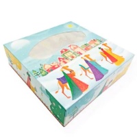 Boîte pour un king cake 35 x 35 x 8 cm - Sweetkolor