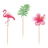 Pics Flamingo Paradise 7.5 cm - 20 pcs.