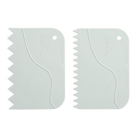 Spatule dentée décorative 12 x 8,5 cm - Decora - 2 unités