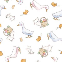 Tissu piqué de coton de Gans - Indigo