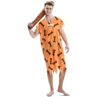 Costume d'homme des cavernes orange pour hommes