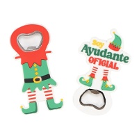 Ouvre-bouteille d'Elfe Assistant de Noël - 1 unité