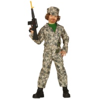 Costume militaire avec casquette pour enfants