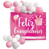 Kit de ballons pour un joyeux anniversaire et affiche pour un joyeux anniversaire