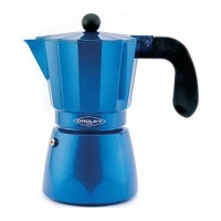 Cafetière italienne 12 tasses à induction bleue - Oroley