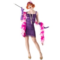 Costume Charleston violet pour femmes