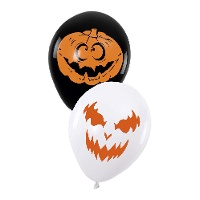 Halloween Pumpkin Latex Balloons 30cm - 6 pièces
