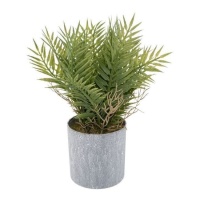Plante artificielle avec pot gris 25 x 20 cm