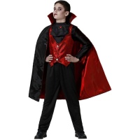 Costume de comte vampire avec cape pour enfants