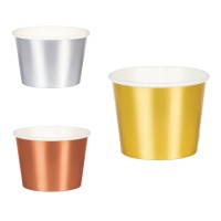 Pots métallisés de 266 ml - 8 unités