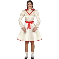 Costume de poupée diabolique avec robe courte pour adolescents