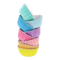 Capsules de cupcakes aux couleurs pastel - PME - 100 pcs.