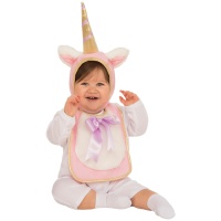 Bonnet et bavoir licorne pour bébé