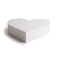 Base de coeur en polystyrène 20 x 5 cm - Decora