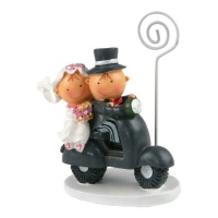 Pit & Pita 9,5 cm moto mariage cadre photo clip