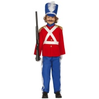 Costume de soldat de plomb rouge pour enfants