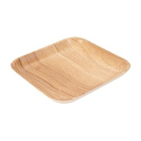 Vide-poche carré en bois de 20 cm - DCasa