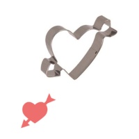 Coupeur de coeur avec flèche 9 x 7,5 cm - Sweetkolor