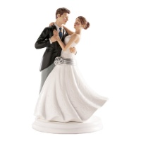 Figurine pour gâteau de mariage de la danse des mariés - 20 cm