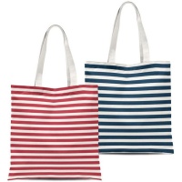 Sac de plage en tissu rayé 48 cm - DCasa - 1 pc.