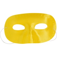 Masque en soie colombienne couleur or