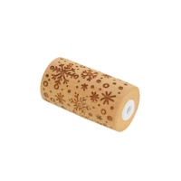 Mini rouleau marqueur flocon de neige en bois - scrapcooking - 1 pc.