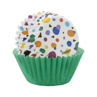 3.1cm mini cupcake cups de couleurs assorties - Wilton - 100 pièces