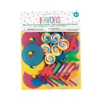 Breloques assorties pour piñatas - 36 pcs.